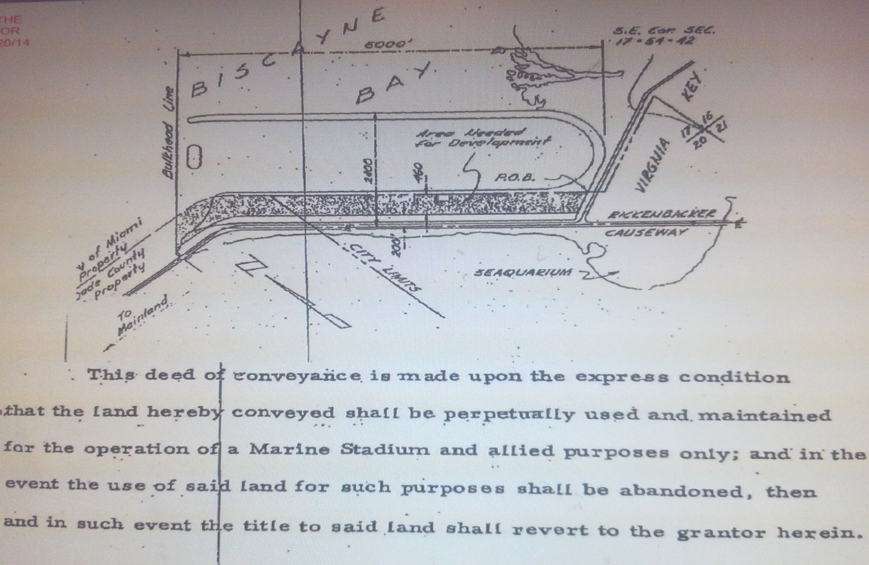 Virginia Key deed